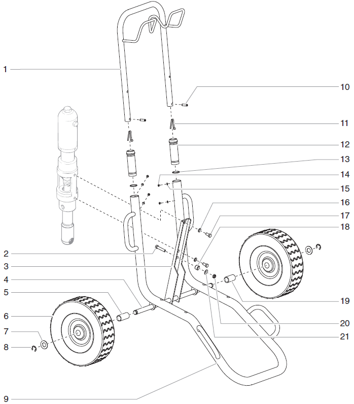 PowrTwin 8900XLT Cart Assembly Parts